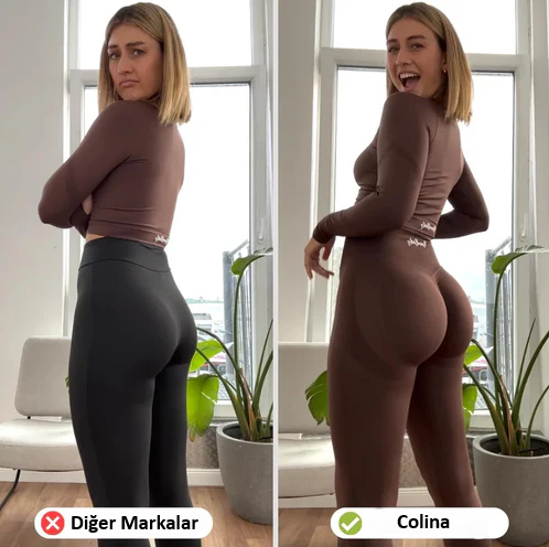 Colina-Dikişsiz Yüksek Bel Tayt